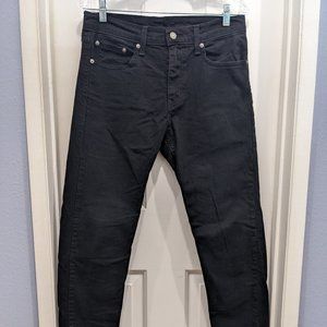 New Levi's Black 512 Slim Taper Black Jeans 30w 32l